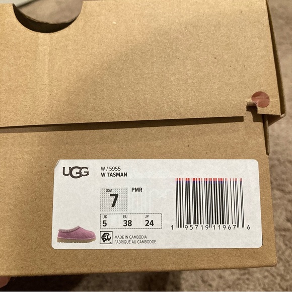 UGG TASMAN SLIPPERS LIGHT PINK/ LILAC 5955 PMR - Picture 7 of 9
